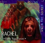 Rachel's part of the Animorphs Alliance poster uses this book's cover morph.