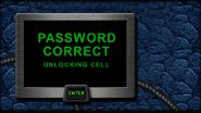 Password correct - unlocking cell