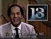 WJZ Channel 13 Eyewitness News 11PM Weekend - Tonight ident #2 for May 10, 1986
