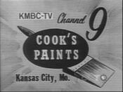 KMBC Channel 9 - A Cook's Paints Station ident from Mid-Late June 1954