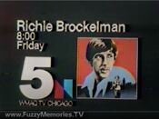 WMAQ Channel 5 - Richie Brockelman - Friday promo/id from Spring 1978