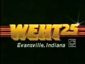 WEHT 25 ident from 1983