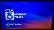 KTLA 5 News: KTLA 5 Morning News Weekday - Monday ident from Mid-June 2017