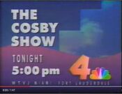 WTVJ Channel 4 - The Cosby Show - Tonight promo from mid 1989