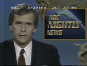 NBC Nightly News with Tom Brokaw open from October 31, 1984