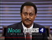 WTVJ News 4 12PM Weekday - Today ident for November 24, 1986