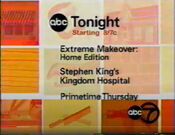 ABC Network - Tonight Line-Up - Tonight promo w/WLS-TV Chicago id bug from Spring 2004 - Thursday Variation