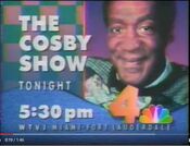 WTVJ Channel 4 - The Cosby Show - Tonight promo from January 1989