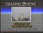 KGO Channel 7 News 6PM Weeknight - Wilson In Washington - Starting Monday id for the week of February 28, 1983