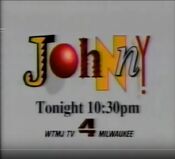 WTMJ Channel 4 - The Tonight Show Starrinh Johnny Carson - Tonight ident from 1988