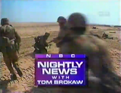 NBC Nightly News with Tom Brokaw open from January 29, 1991