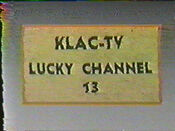 KLAC Lucky Channel 13 logo from Mid-Late September 1948