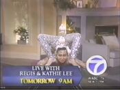 WABC Channel 7 - Live With Regis And Kathie Lee - Tomorrow id for January 8, 1993