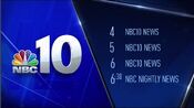 WCAU NBC10 News 4PM, 5PM & 6PM Weeknight And NBC News: NBC Nightly News With Lester Holt - Weekdays promo from late Spring 2017