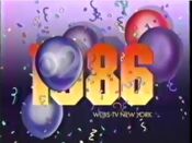 WCBS Channel 2 - Happy New Year: 1986 id from December 31, 1985