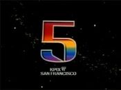 KPIX Channel 5 - We Light Up The Bay ident from 1978 - Rainbow Variation