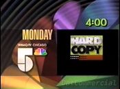 WMAQ Channel 5 - Hard Copy - Monday id from late 1990