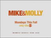 CBS - Mike & Molly - Mondays id w/KPIX-TV San Francisco/Oakland/San Jose for Fall 2010