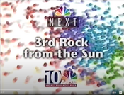 NBC Network - 3rd Rock From The Sun - Next bumper w/WCAU-TV Philadelphia id bug from Mid-January 1996