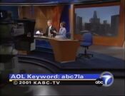 KABC ABC7 Eyewitness News 11:30AM Weekday close from August 7, 2001