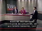 WVIT Connecticut News Today Weeknight close from October 1, 1987