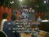 WNEW Channel 5 News: The 10 O'Clock News Weeknight close from late 1984