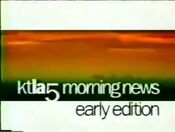 KTLA News - The KTLA Morning News Early Edition open from late 1997