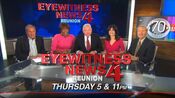 WBZ News 5PM And 11PM Weeknight - TV4 Eyewitness News Reunion w/Jack, Liz, Bob, Bruce & Joyce - Thursday promo for May 17, 2018