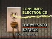 KCBS Channel 2 News 5PM - Consumer Electronics - This Week ident for the week of February 10, 1986