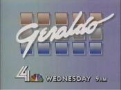 WNBC Channel 4 - Geraldo - Wednesday promo - Fall 1987