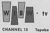 WIBW Channel 13 logo from early 1957