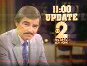 WCBS Channel 2 News: The 11PM Update Weeknight - Tonight ident for November 14, 1980