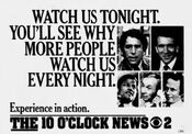 WBBM The Channel 2 News: The 10PM News Weeknight - Experience In Action - Tonight promo from Late 1982