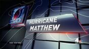 WNBC News 4 New York Hurricane Matthew Continuing Coverage ident for early October 2016