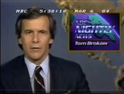 NBC Nightly News with Tom Brokaw open from March 6, 1984