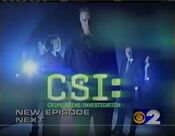 CBS Network - CSI: Crime Scene Investigation - New Episode - Next promo w/WCBS-TV New York id bug from Fall 2001