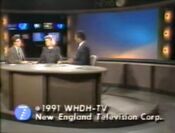 WHDH News 7 12PM Weekday close from November 1, 1991
