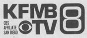 KFMB Channel 8 - A CBS Affiliate Station logo from 1970