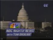 NBC Nightly News with Tom Brokaw open from January 19, 1993