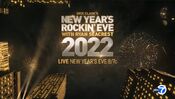 ABC Network - Dick Clark's New Year's Rockin' Eve 2022 With Ryan Seacrest - New Year's Eve promo w/WABC-TV New York id bug for December 31, 2021