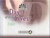 NBC Daytime - Days Of Our Lives promo w/KRON-TV San Francisco-Oakland-San Jose byline from February 1998