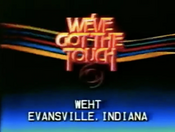 CBS Network - We've Got The Touch ident w/WEHT-TV Evansville byline from Fall 1983