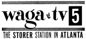 WAGA Channel 5 - The Storer Station logo from 1960