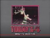 WBZ TV4 - Boston Celtics Basketball ident from Mid-Late Fall 1982