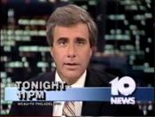 WCAU The Channel 10 News Update - Tonight id for June 10, 1987