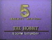 WNEW-TV The Hobbit - Saturday promo for November 30, 1985