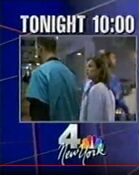 WNBC 4 New York - ER - Tonight promo for January 12, 1995