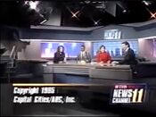 WTVD Newschannel 11 12PM Weekday close from February 14, 1995