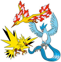 Articuno + Moltres + Zapdos I drew. Thought you might like it! - Gaming