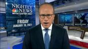 NBC Nightly News with Lester Holt open from January 15, 2021